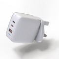 USB Travel Charge UK Standard + 65W Gallium Nitride Super Fast Charge Dual Type-C