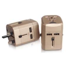 New USB Universal Travel Adaptor 2.5A with 2 USB port