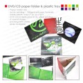 DVD/CD paper folder & plastic tray