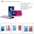 Card size digital photo frame + USB drive