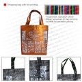 Shopping bag with foil printing
