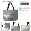 Silver foil shopping bag