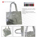 Silver foil shopping bag