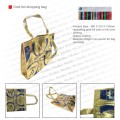 Gold foil shopping bag