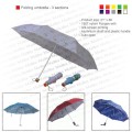 Folding umbrella - 3 sections