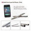 Metal touch pen for iPhone / iPad with ball pen