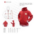 Sports zipup Jacket with hat