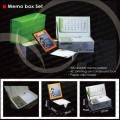Desktop memo box set 