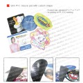 Slim PVC mouse pad with custom shape