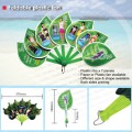 Foldable plastic fan