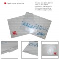 Plastic zipper envelope