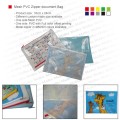 Mesh PVC Zipper document Bag
