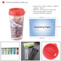 Plastic advertising coffee cup