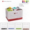 Plastic foldable collection box