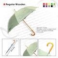 Regular wooden umbrella