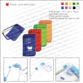 Plastic case memo pad