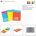 PVC Passport holder with zipper