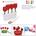 Rose flower USB hub