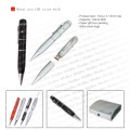 Metal pen USB stick with laser pointer