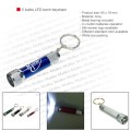 5 bulbs LED torch keychain 