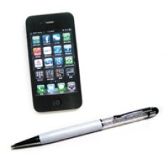 Metal touch pen with crystal for smartphone - Pokka Cafe
