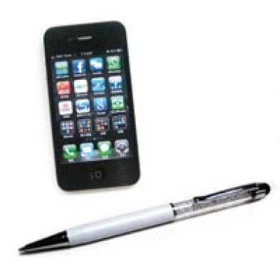 Metal touch pen with crystal for smartphone - Pokka Cafe