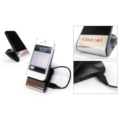 Mobile Phone Holder with card reader and USB Hubs - Pokka Cafe